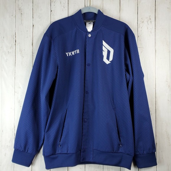 Adidas Dame Blue Jacket Men's Size Medium Damian Lillard Rare Nice! - Picture 1 of 9